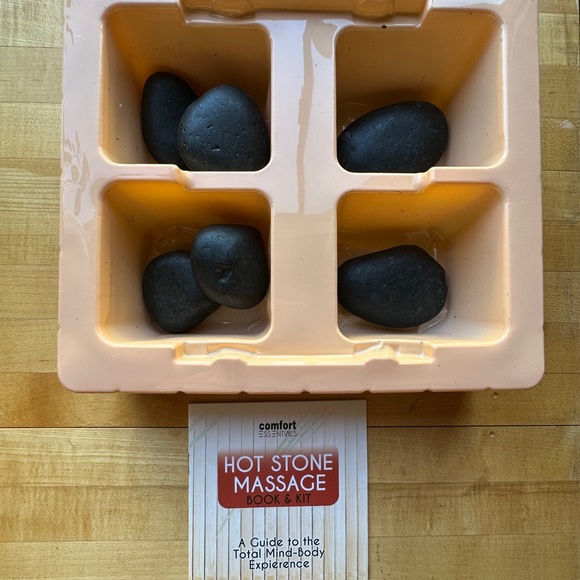 NWOT Comfort Essentials Hot Stone Massage with Book & Kit - Picture 4 of 5